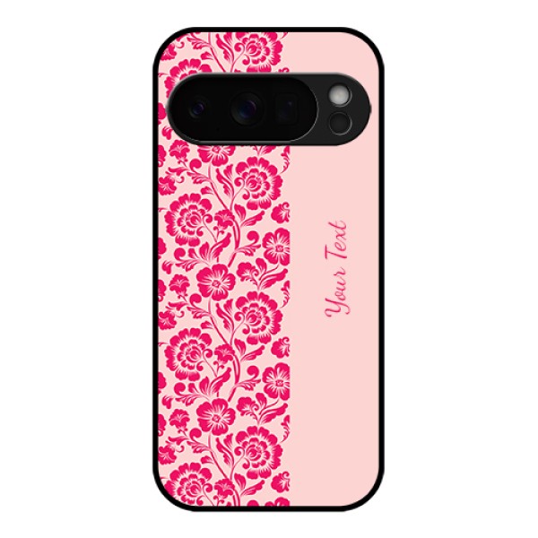 Google Pixel 10 Pro 5G Custom Glass Phone Case - Attractive Floral Pattern Design