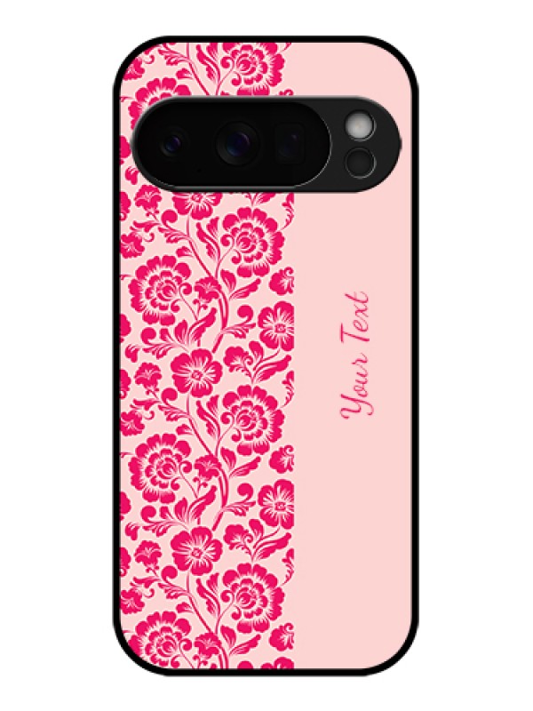 Custom Google Pixel 10 Pro 5G Custom Glass Phone Case - Attractive Floral Pattern Design