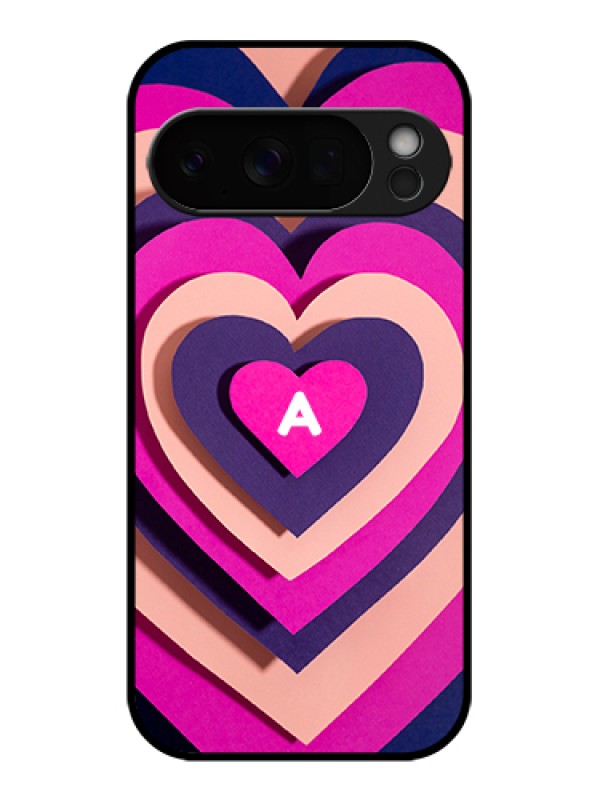 Custom Google Pixel 10 Pro 5G Custom Glass Phone Case - Cute Heart Pattern Design