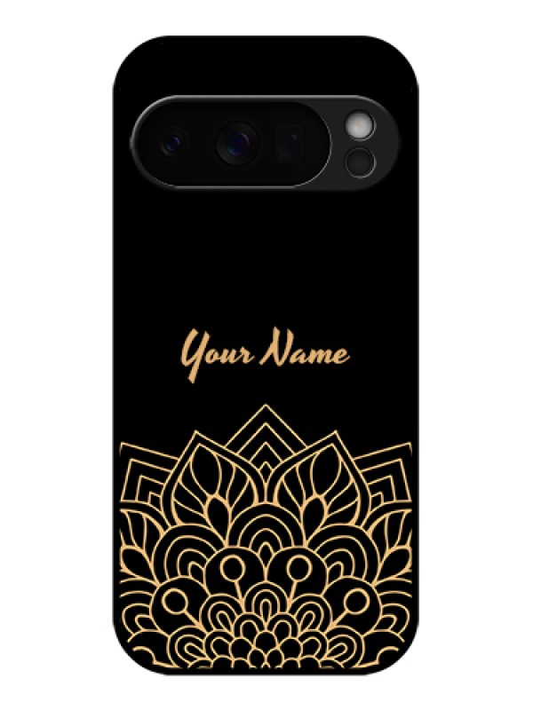 Custom Google Pixel 10 Pro 5G Custom Glass Phone Case - Golden Mandala Design