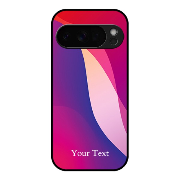 Google Pixel 10 Pro 5G Custom Glass Phone Case - Digital Abstract Overlap Design
