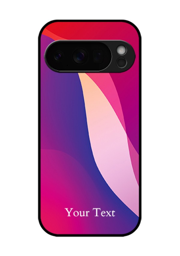 Google Pixel 10 Pro 5G Custom Glass Phone Case - Digital Abstract Overlap Design