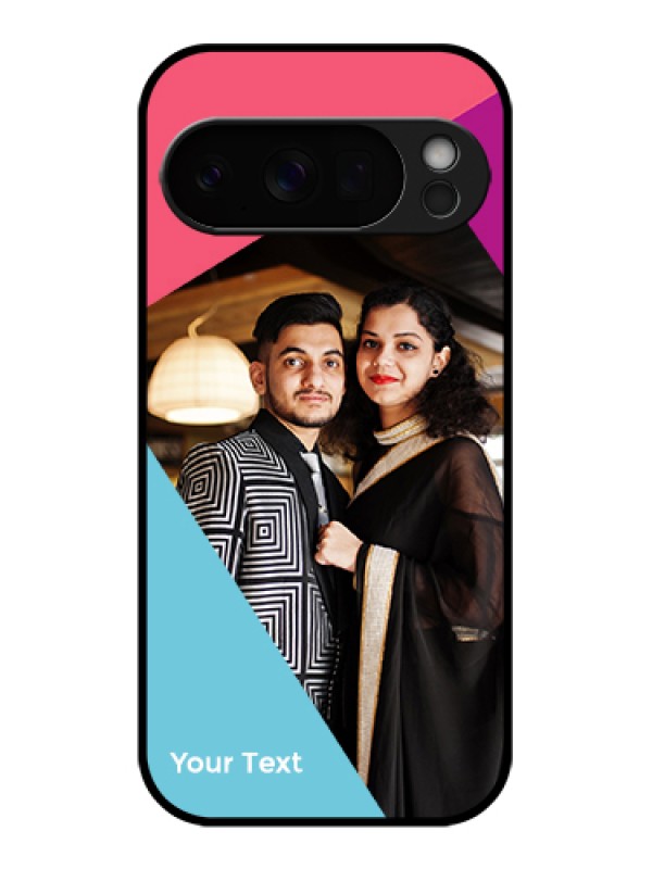 Custom Google Pixel 10 Pro 5G Custom Glass Phone Case - Stacked Triple Colour Design