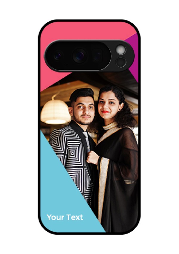Google Pixel 10 Pro 5G Custom Glass Phone Case - Stacked Triple Colour Design