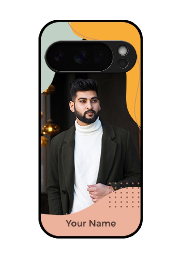 Google Pixel 10 Pro 5G Custom Glass Phone Case - Tri - Coloured Overlay Design