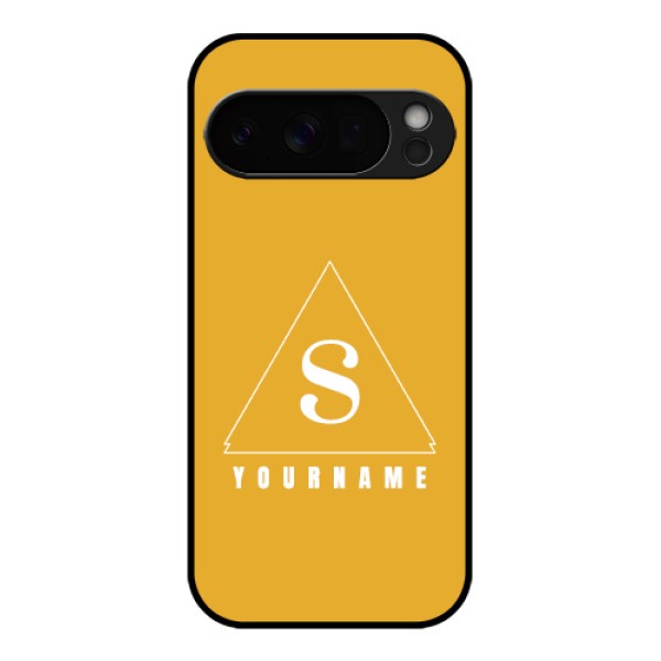 Google Pixel 10 Pro 5G Custom Glass Phone Case - Simple Triangle Design