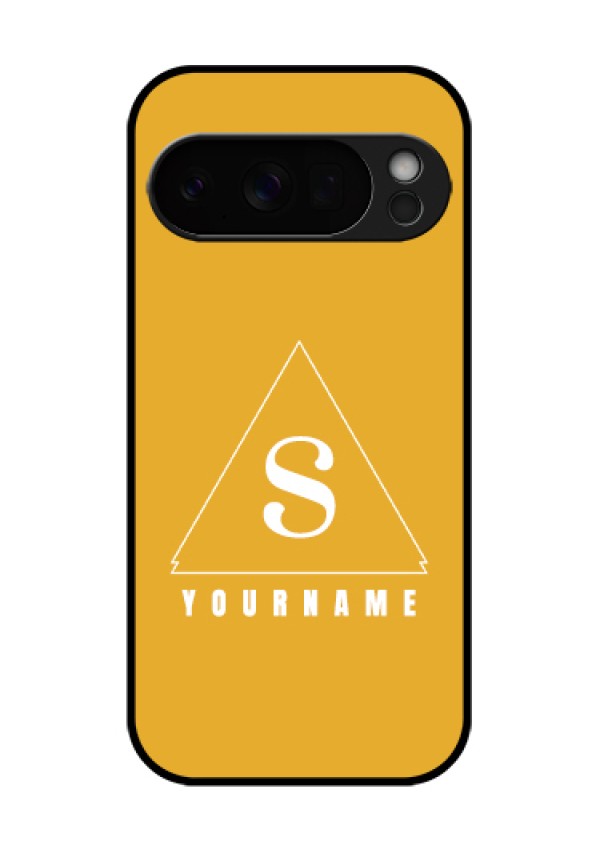 Google Pixel 10 Pro 5G Custom Glass Phone Case - Simple Triangle Design