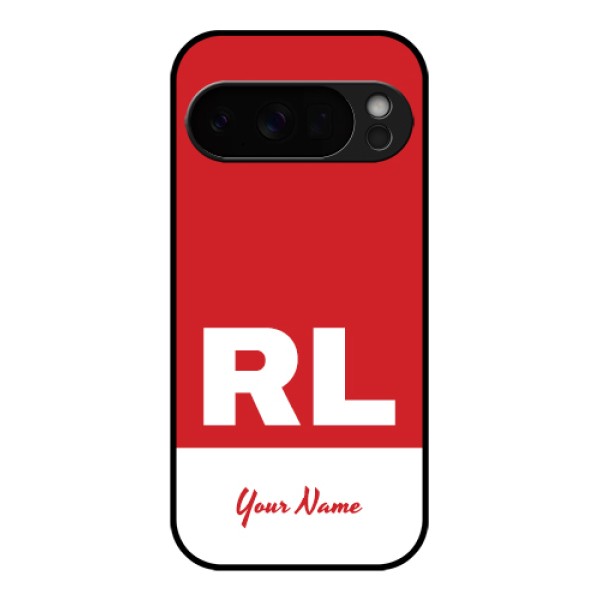 Google Pixel 10 Pro 5G Custom Glass Phone Case - Dual Tone Custom Text Design