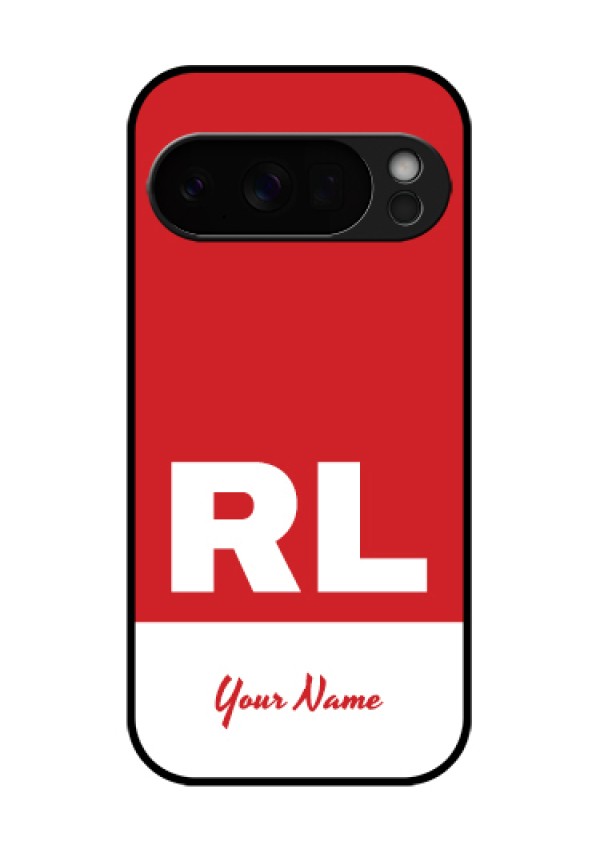Google Pixel 10 Pro 5G Custom Glass Phone Case - Dual Tone Custom Text Design