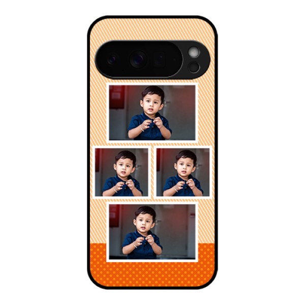 Google Pixel 10 Pro Xl 5G Custom Glass Phone Case - Bulk Photos Upload Design