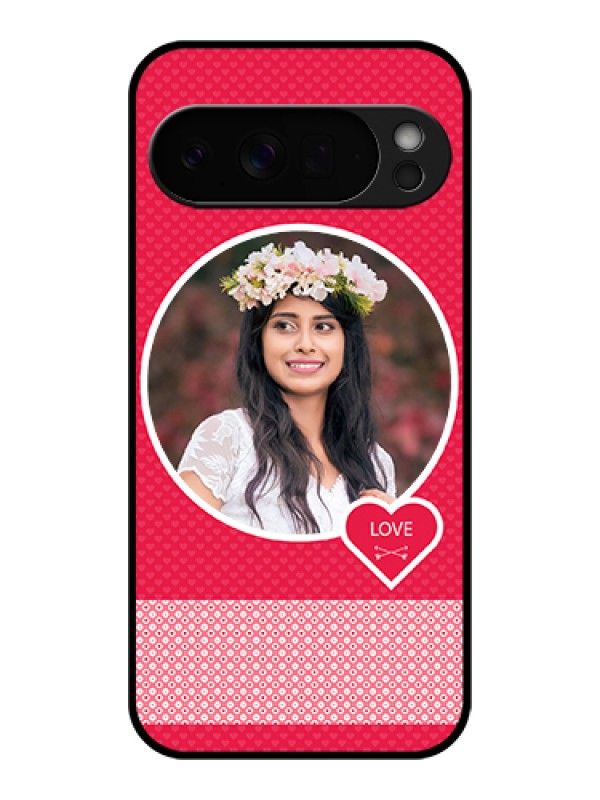 Custom Google Pixel 10 Pro Xl 5G Custom Glass Phone Case - Pink Color Pattern Design