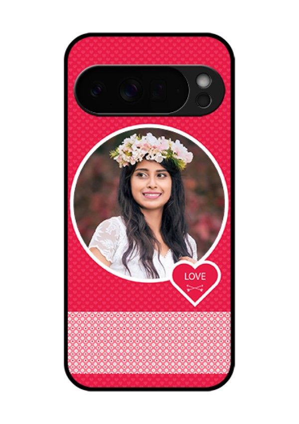 Google Pixel 10 Pro Xl 5G Custom Glass Phone Case - Pink Color Pattern Design