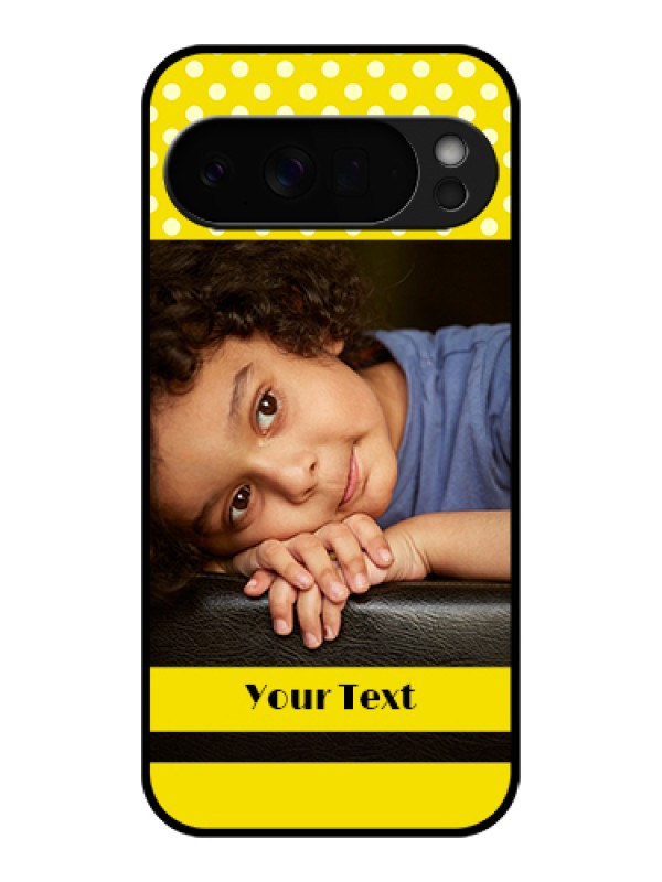 Custom Google Pixel 10 Pro Xl 5G Custom Glass Phone Case - Bright Yellow Case Design