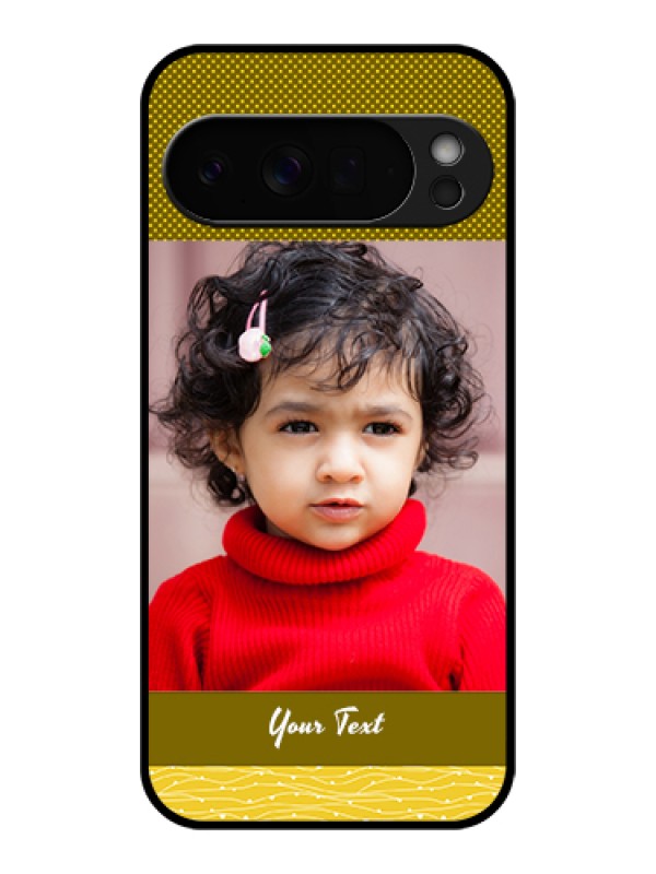 Custom Google Pixel 10 Pro Xl 5G Custom Glass Phone Case - Simple Green Color Design