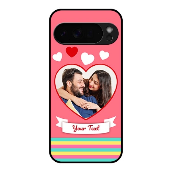 Google Pixel 10 Pro Xl 5G Custom Glass Phone Case - Love Shapes Doodle Design