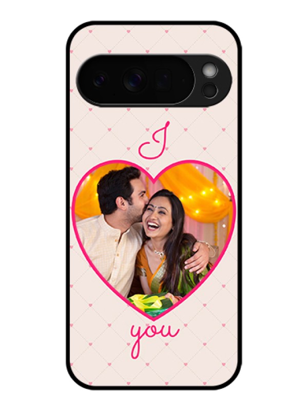 Custom Google Pixel 10 Pro Xl 5G Custom Glass Phone Case - Heart Shape Design