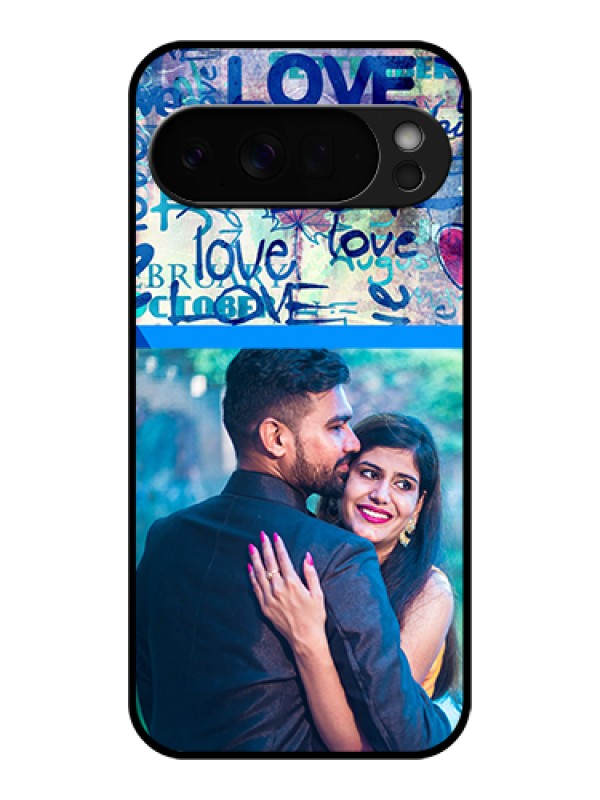 Custom Google Pixel 10 Pro Xl 5G Custom Glass Phone Case - Colorful Love Design