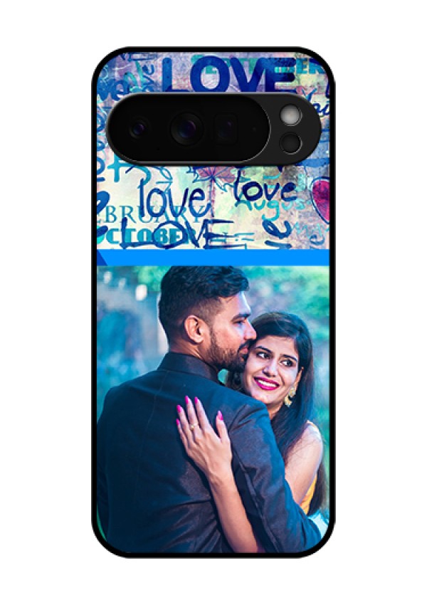 Google Pixel 10 Pro Xl 5G Custom Glass Phone Case - Colorful Love Design