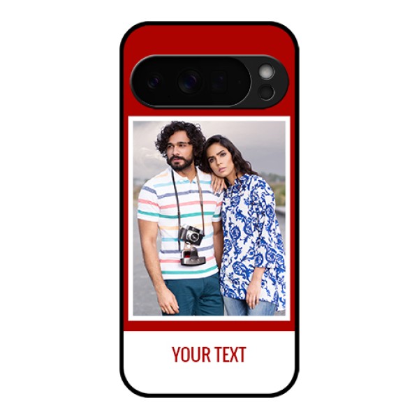 Google Pixel 10 Pro Xl 5G Custom Glass Phone Case - Red Color Design