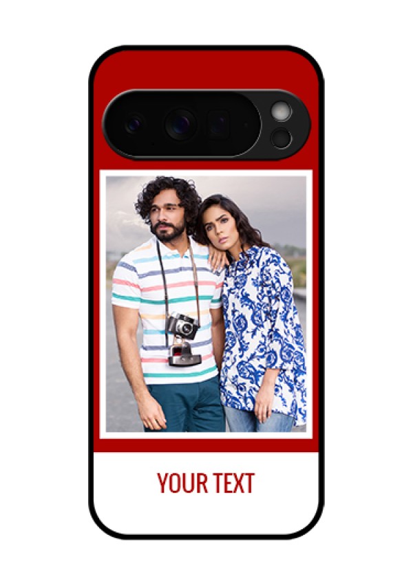 Google Pixel 10 Pro Xl 5G Custom Glass Phone Case - Red Color Design
