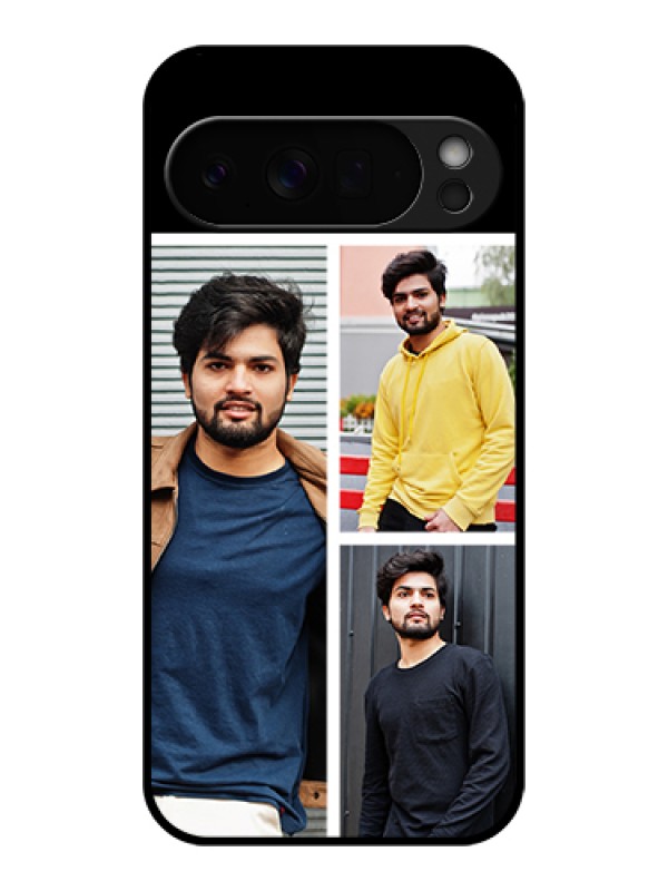 Custom Google Pixel 10 Pro Xl 5G Custom Glass Phone Case - Upload Multiple Picture Design