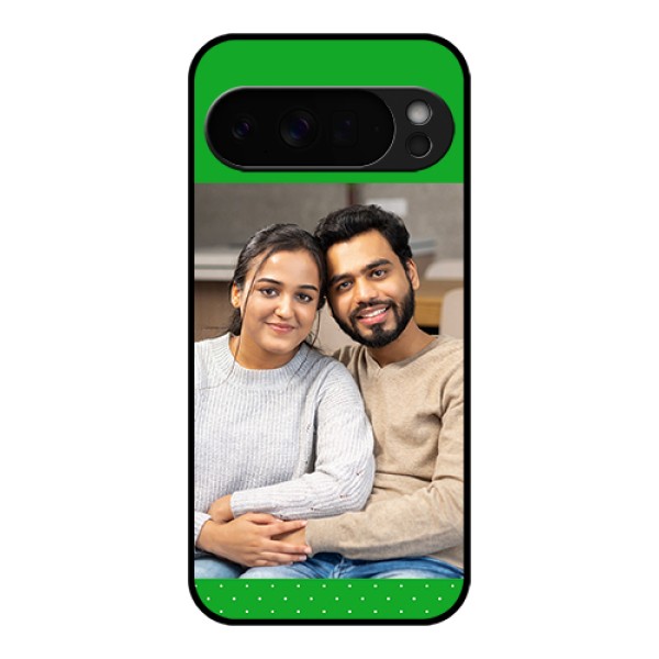 Google Pixel 10 Pro Xl 5G Custom Glass Phone Case - Green Pattern Design
