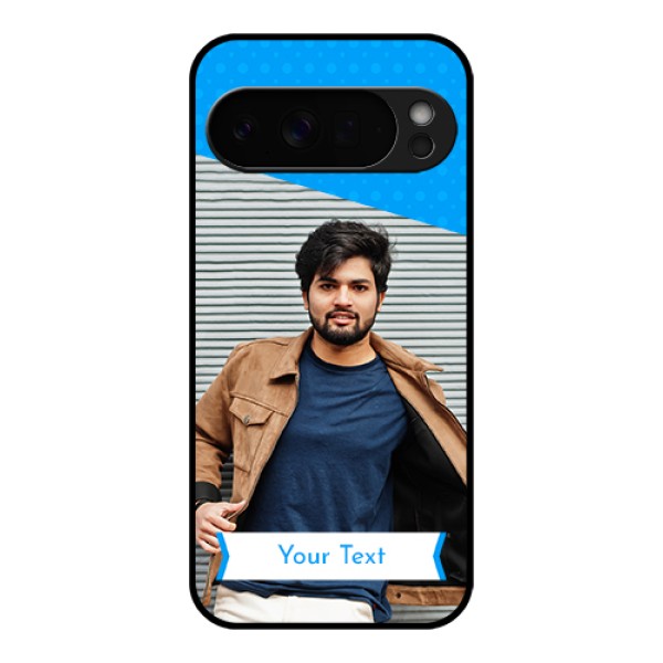 Google Pixel 10 Pro Xl 5G Custom Glass Phone Case - Simple Blue Color Design