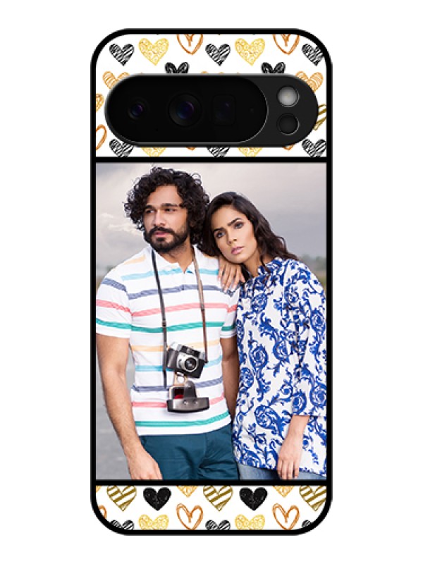 Custom Google Pixel 10 Pro Xl 5G Custom Glass Phone Case - Love Symbol Design