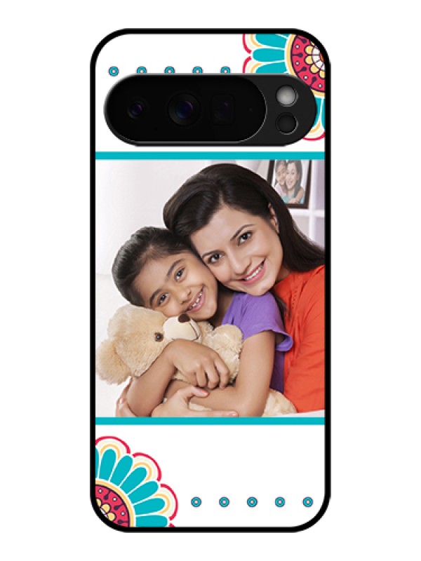 Custom Google Pixel 10 Pro Xl 5G Custom Glass Phone Case - Flower Design