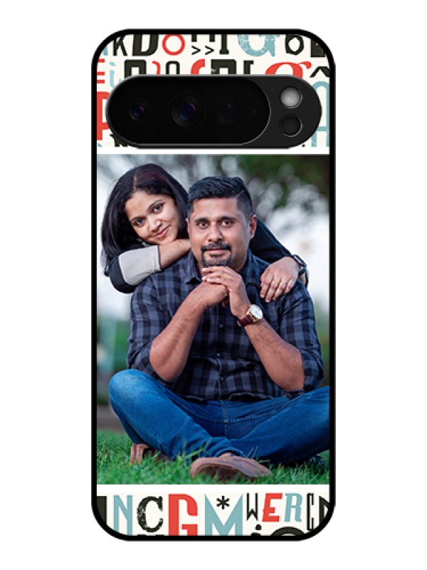 Custom Google Pixel 10 Pro Xl 5G Custom Glass Phone Case - Alphabet Design