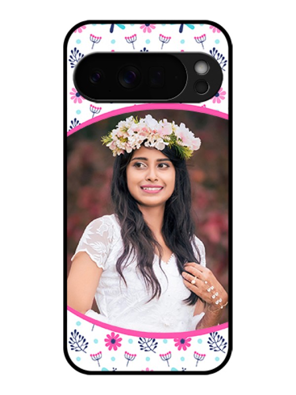 Custom Google Pixel 10 Pro Xl 5G Custom Glass Phone Case - Colorful Flower Design