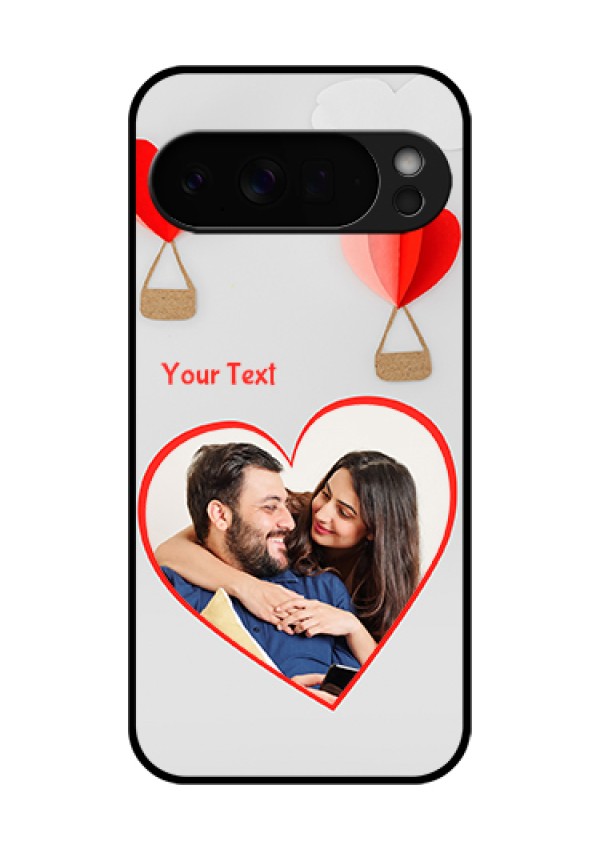 Google Pixel 10 Pro Xl 5G Custom Glass Phone Case - Parachute Love Design