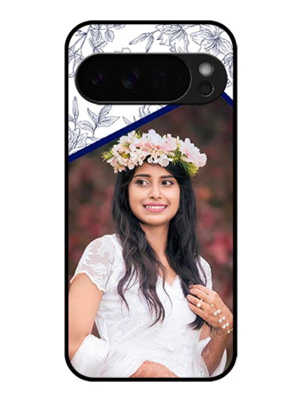 Custom Google Pixel 10 Pro Xl 5G Custom Glass Phone Case - Classy Floral Design