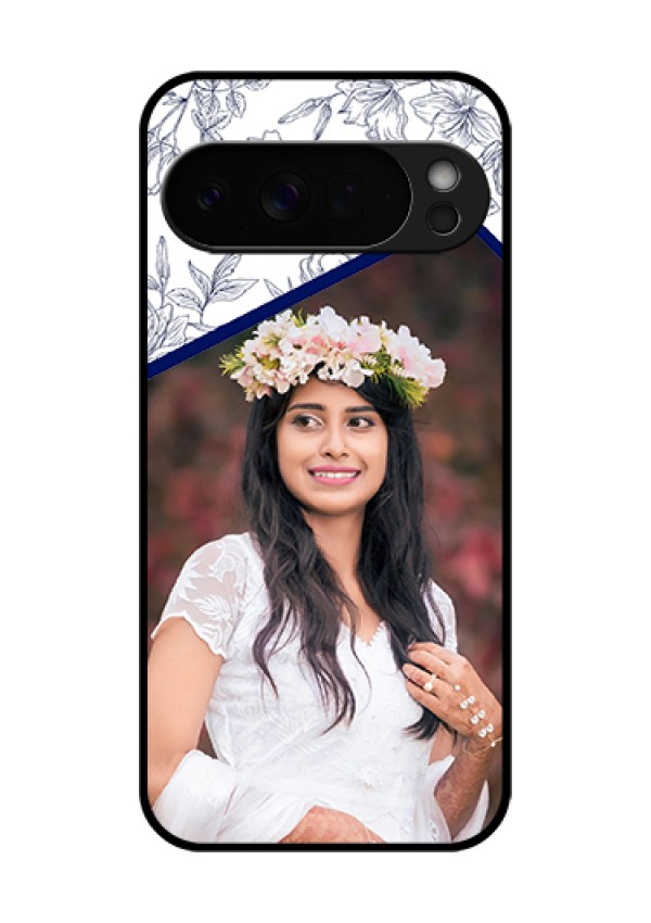 Google Pixel 10 Pro Xl 5G Custom Glass Phone Case - Classy Floral Design