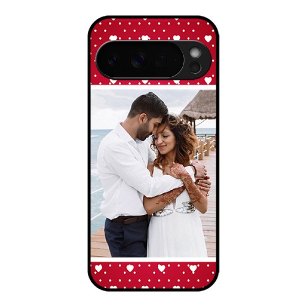 Google Pixel 10 Pro Xl 5G Custom Glass Phone Case - Hearts Mobile Case Design