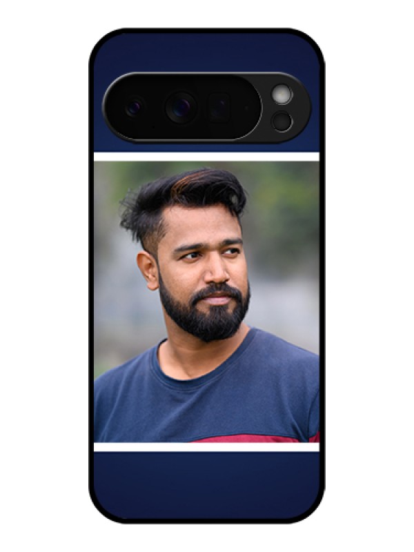 Custom Google Pixel 10 Pro Xl 5G Custom Glass Phone Case - Simple Royal Blue Design