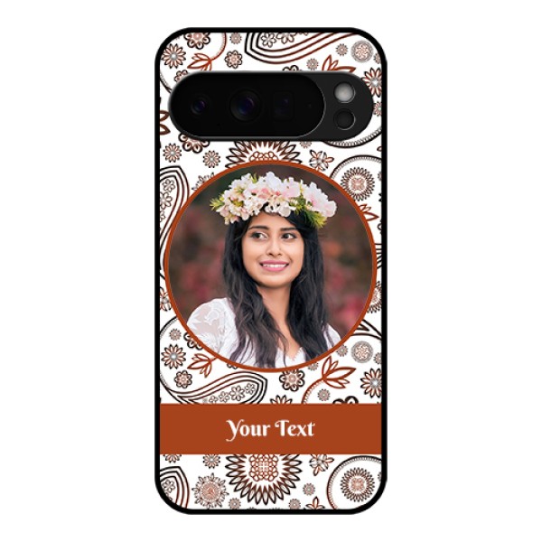 Google Pixel 10 Pro Xl 5G Custom Glass Phone Case - Abstract Flower Design