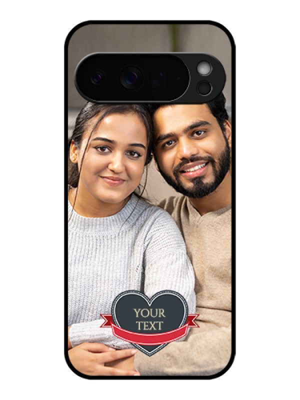 Custom Google Pixel 10 Pro Xl 5G Custom Glass Phone Case - Just Married Couple Design