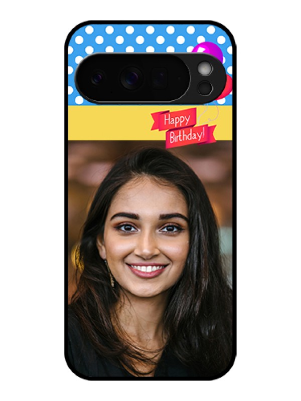 Custom Google Pixel 10 Pro Xl 5G Custom Glass Phone Case - Happy Birthday Design