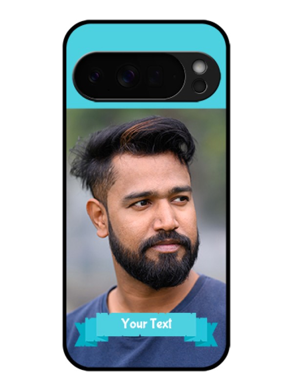 Custom Google Pixel 10 Pro Xl 5G Custom Glass Phone Case - Blue Color Design