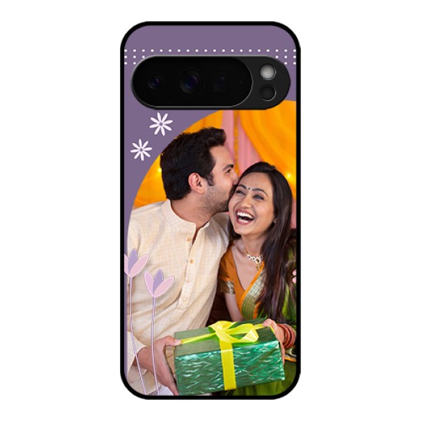 Google Pixel 10 Pro Xl 5G Custom Glass Phone Case - Lavender Flowers Design