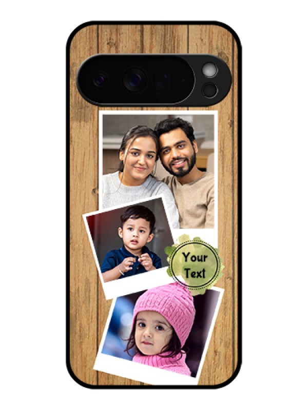 Custom Google Pixel 10 Pro Xl 5G Custom Glass Phone Case - Wooden Texture Design