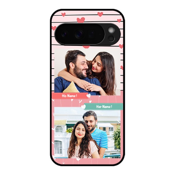 Google Pixel 10 Pro Xl 5G Custom Glass Phone Case - Photo With Heart Design