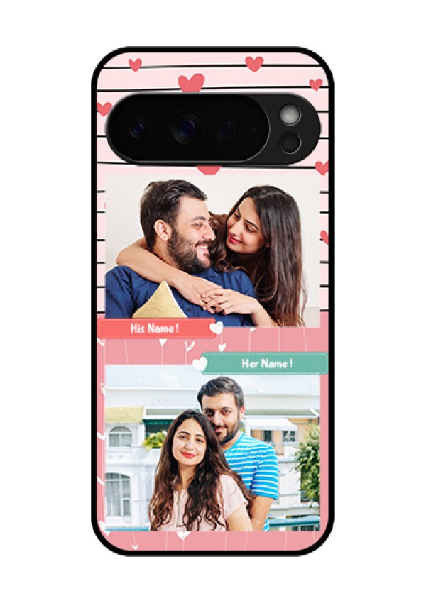 Google Pixel 10 Pro Xl 5G Custom Glass Phone Case - Photo With Heart Design