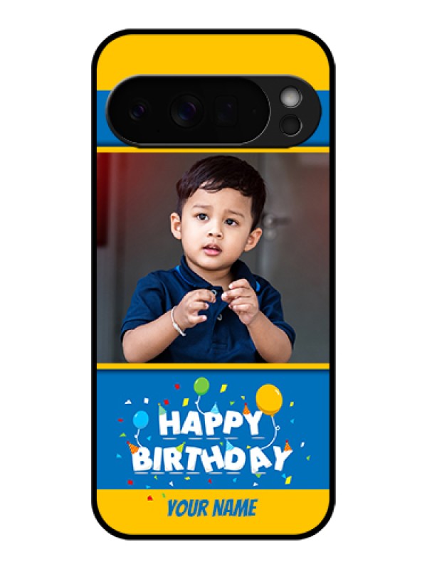 Custom Google Pixel 10 Pro Xl 5G Custom Glass Phone Case - Birthday Wishes Design
