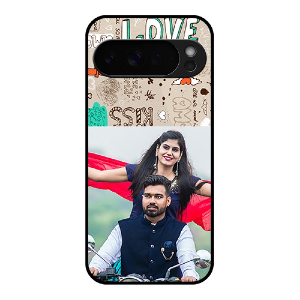 Google Pixel 10 Pro Xl 5G Custom Glass Phone Case - Love Doodle Pattern
