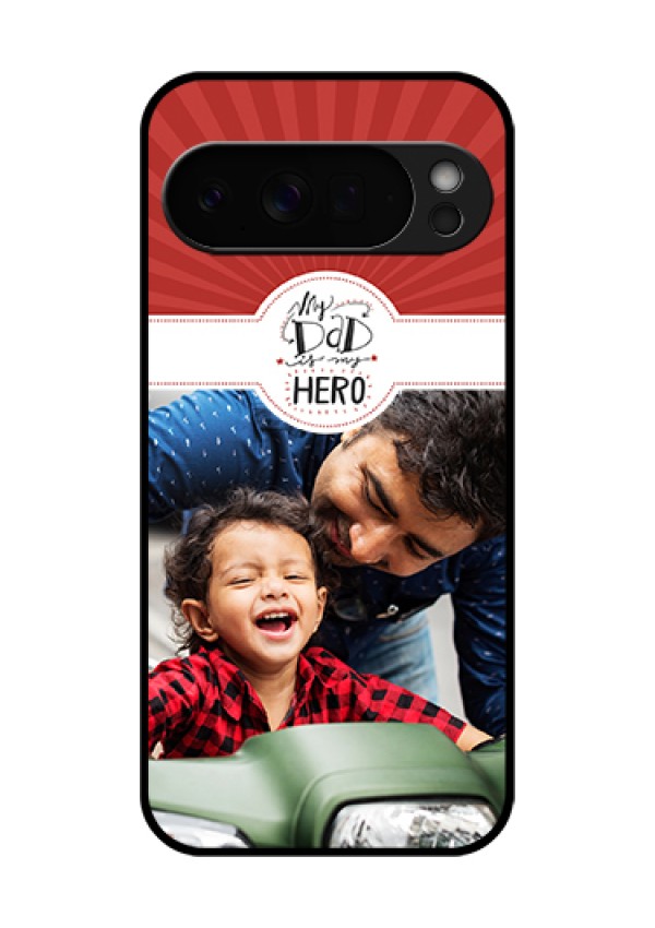 Google Pixel 10 Pro Xl 5G Custom Glass Phone Case - My Dad Hero Design