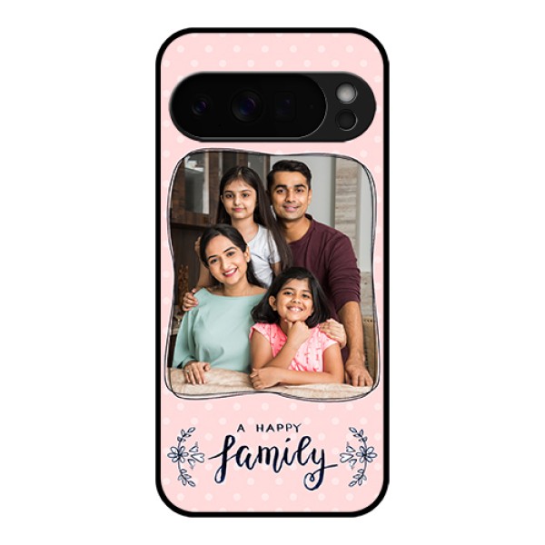 Google Pixel 10 Pro Xl 5G Custom Glass Phone Case - Family With Dots Design
