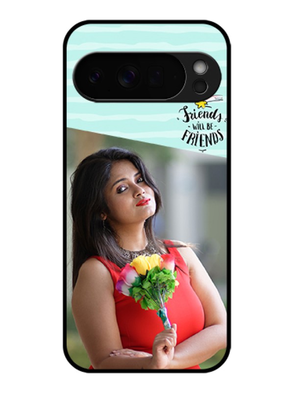 Custom Google Pixel 10 Pro Xl 5G Custom Glass Phone Case - Friends Picture Icon Design