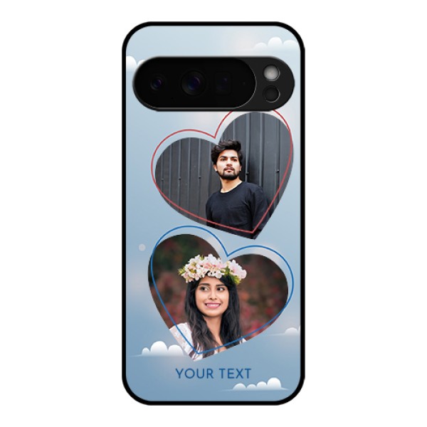 Google Pixel 10 Pro Xl 5G Custom Glass Phone Case - Blue Color Couple Design